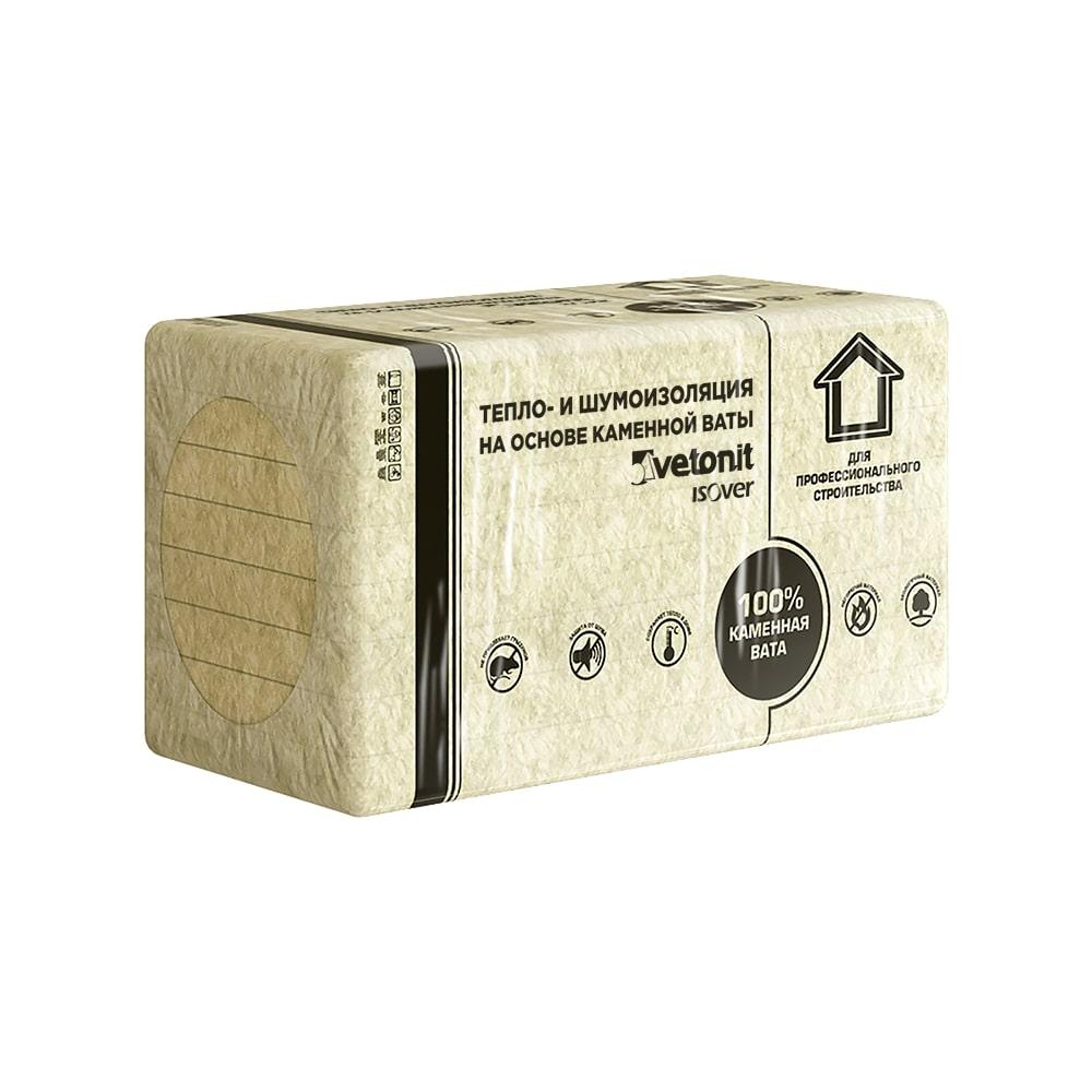 Плита базальт. 100мм ВЕТОНИТ Фасад Мастер, PL100 (1*0,6мх3шт) (1,8м2)